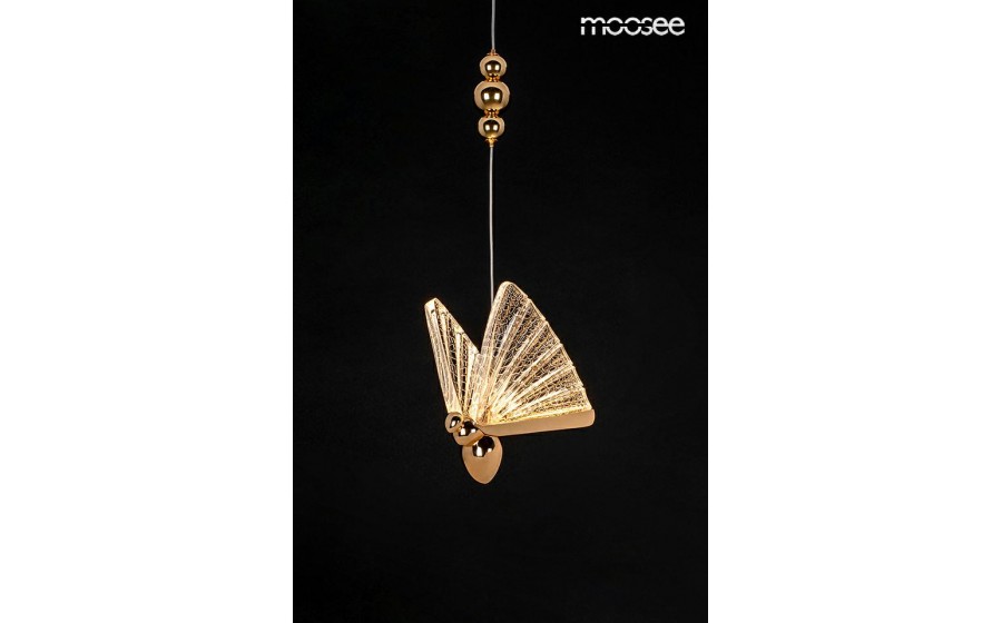 Expo MOOSEE lampa wisząca BUTTERFLY M złota