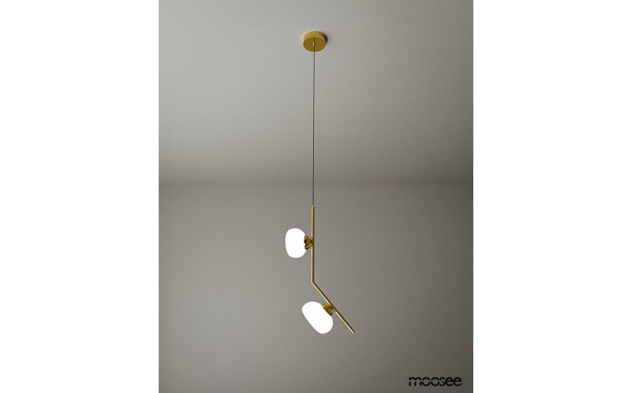 Expo MOOSEE lampa wisząca RUGIA złota