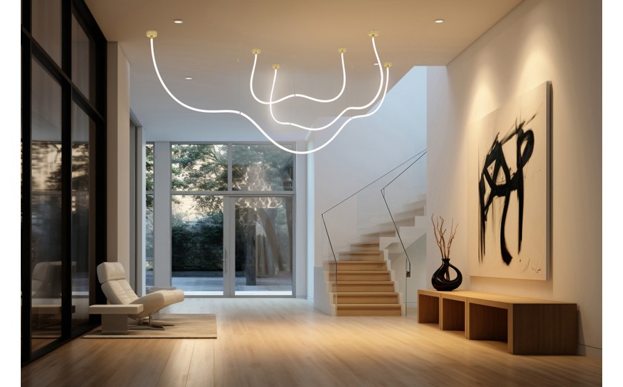 Expo MOOSEE lampa wisząca LASSO 400 Smart  złota