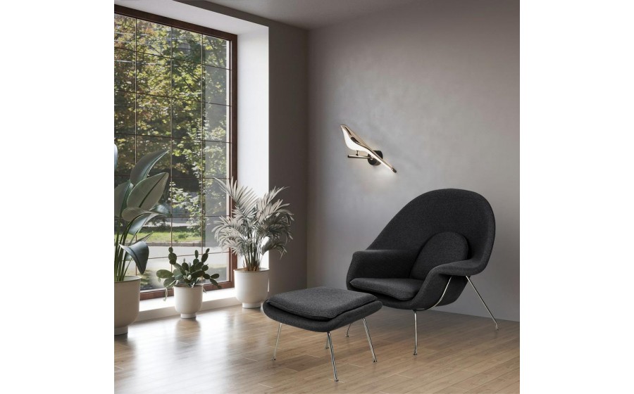 Expo MOOSEE lampa ścienna BIRD złota