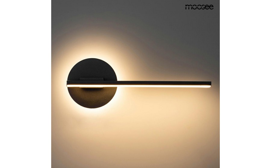 Expo MOOSEE lampa ścienna HORIZON czarna