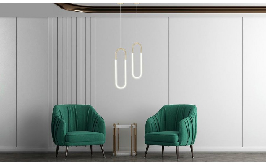 Expo MOOSEE lampa wisząca PUZO L złota