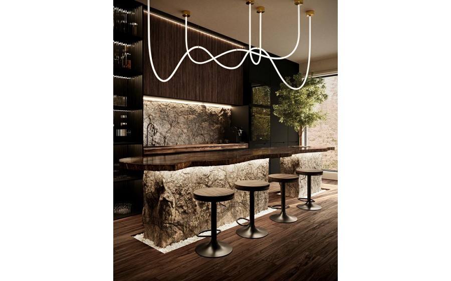 Expo MOOSEE lampa wisząca LASSO 300 Smart  złota