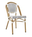 Expo Krzesło ogrodowe CAFE PARIS białe rattan