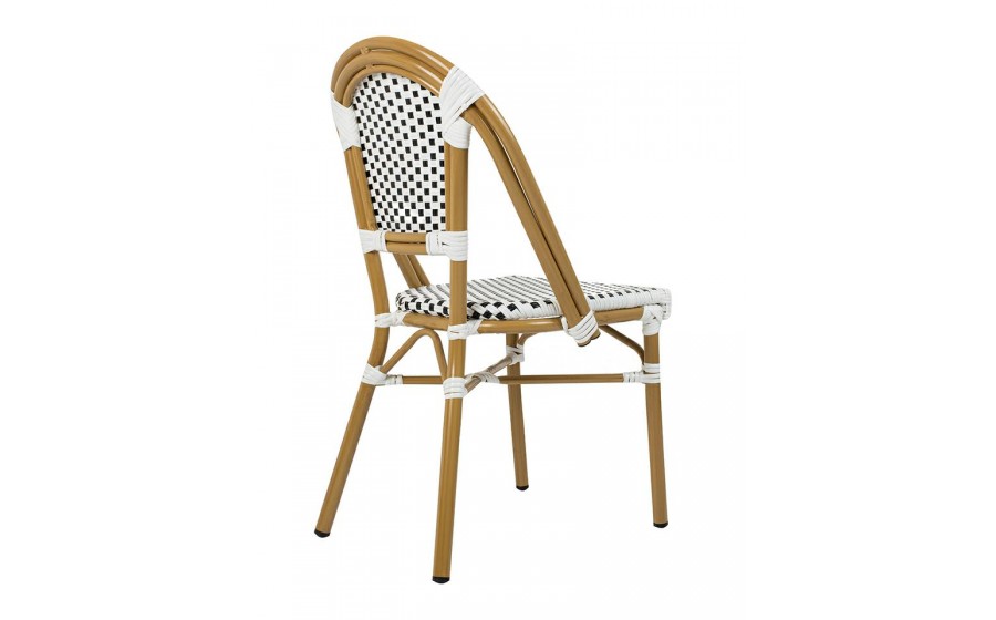 Expo Krzesło ogrodowe CAFE PARIS białe rattan