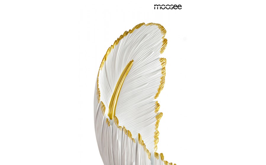 Expo MOOSEE lampa ścienna PIÓRKO  biała / złota