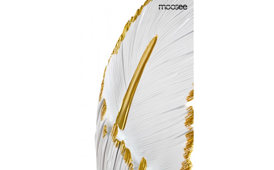 Expo MOOSEE lampa ścienna PIÓRKO  biała / złota