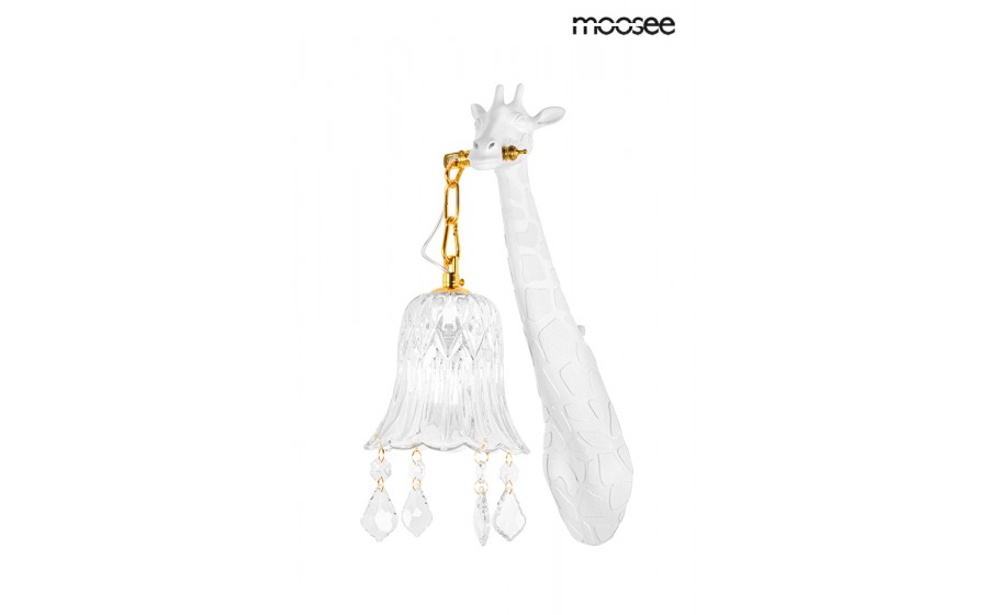 Expo MOOSEE lampa ścienna GIRAFFE biała