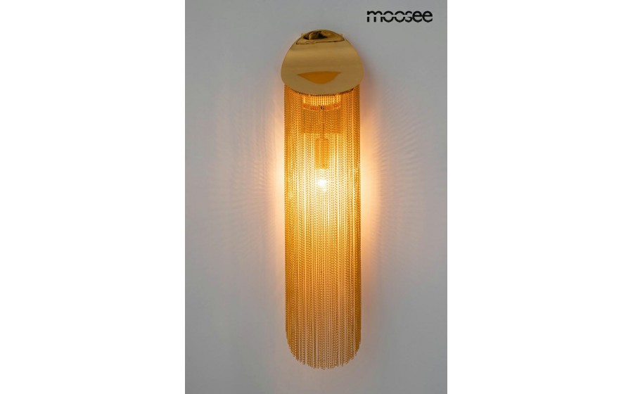 Expo MOOSEE lampa ścienna LAMBADA łańcuszki złota