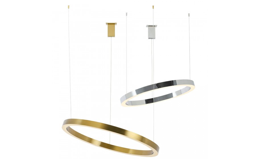 Expo Lampa wisząca RING 100 złota - LED, stal