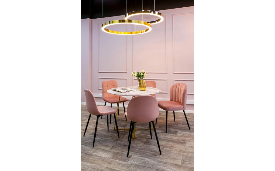 Expo Lampa wisząca RING 100 złota - LED, stal