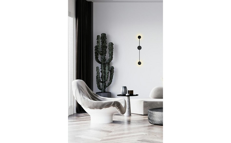 Expo MOOSEE lampa ścienna SHADOW 2 CLOSE czarna