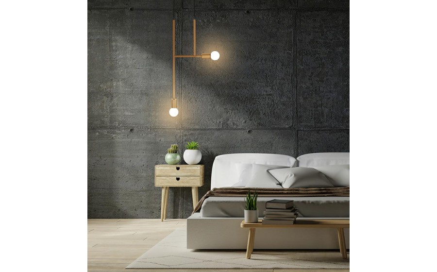 Expo MOOSEE lampa wisząca RIVA 2 złota