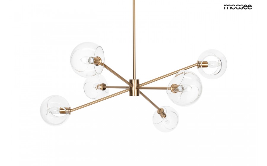 Expo MOOSEE lampa wisząca AURA 6 złota