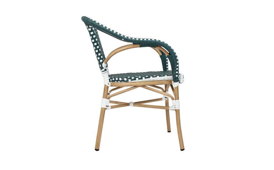 Expo Krzesło CAFE MIRAMAR turkus / morski  rattan