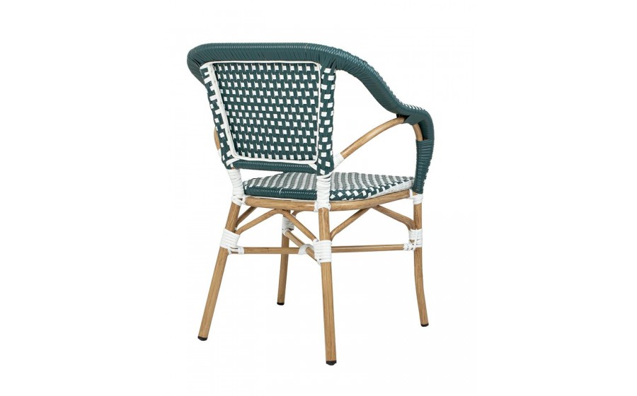 Expo Krzesło CAFE MIRAMAR turkus / morski  rattan