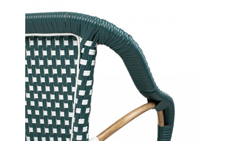 Expo Krzesło CAFE MIRAMAR turkus / morski  rattan
