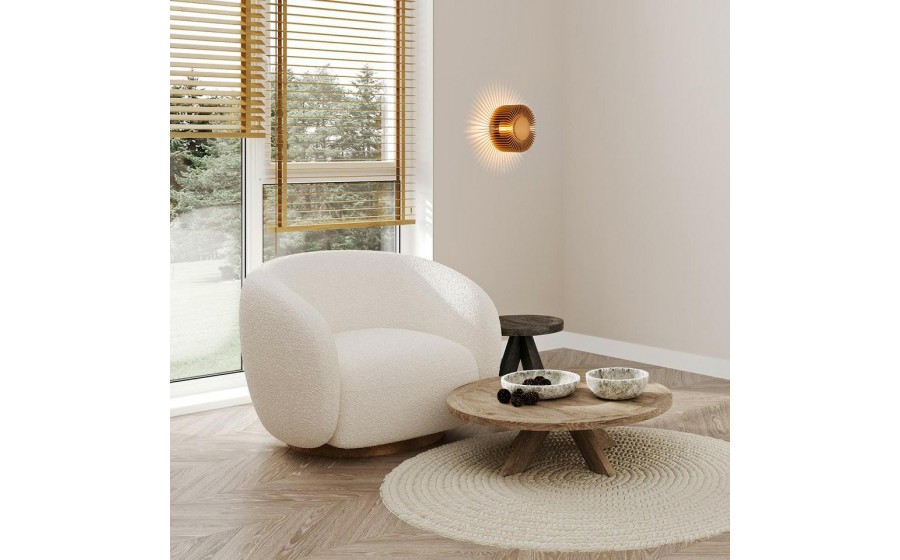 Expo MOOSEE lampa ścienna SUNNY złota