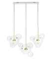 Expo MOOSEE lampa wisząca CAPRI LINE 3 złota  - 180 LED, aluminium, szkło
