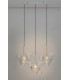 Expo MOOSEE lampa wisząca CAPRI LINE 3 złota  - 180 LED, aluminium, szkło