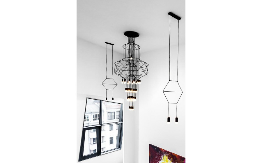 Expo Lampa wisząca FLUSSO 43 czarna