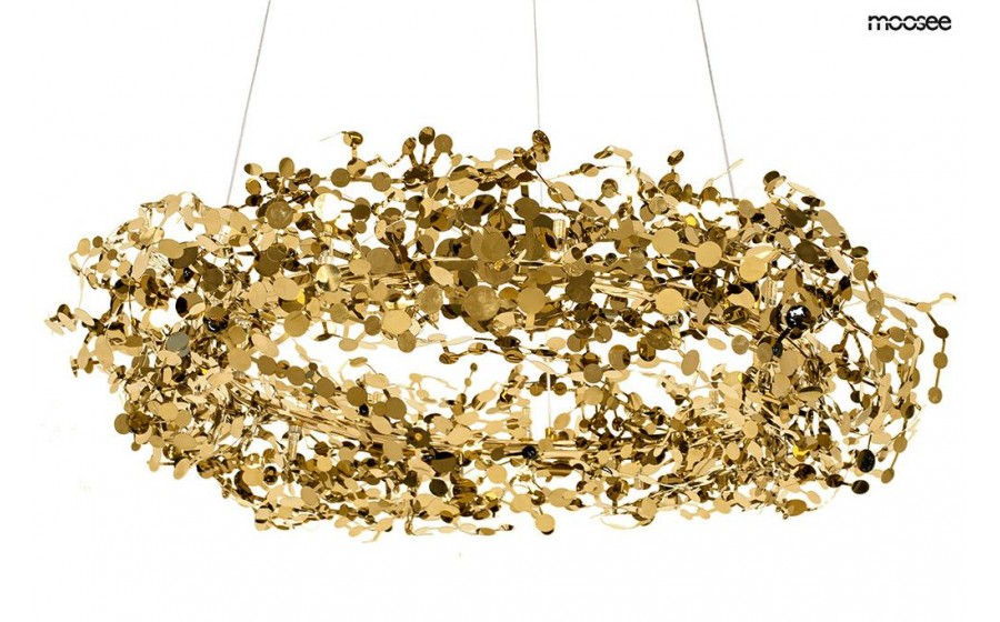 Expo MOOSEE lampa wisząca MONETE 80 złota