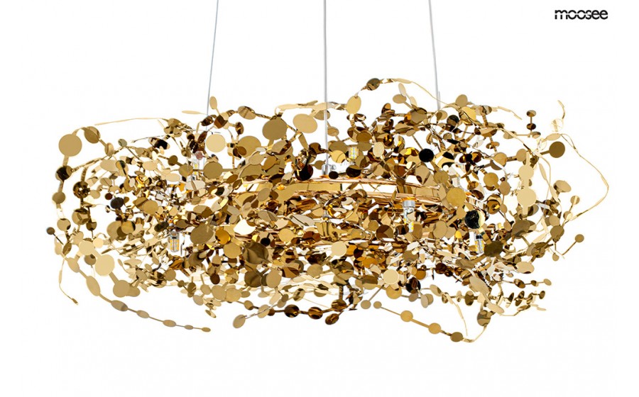 Expo MOOSEE lampa wisząca MONETE 80 złota