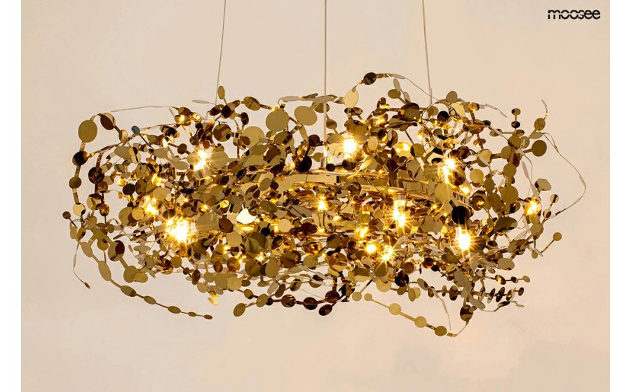 Expo MOOSEE lampa wisząca MONETE 80 złota