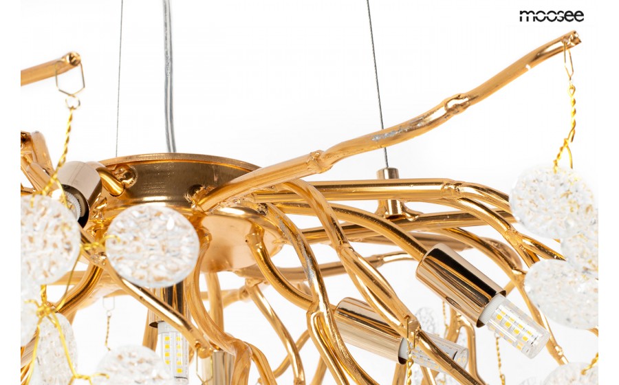 Expo MOOSEE lampa wisząca RIVIERA 80 złota /  clear