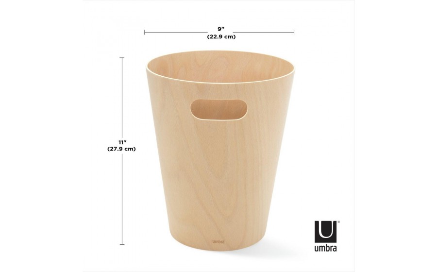 Expo UMBRA kosz na śmieci WOODROW - natural