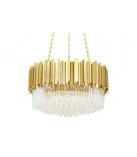 Expo Lampa wisząca IMPERIAL GOLD 60 - stal, kryształ