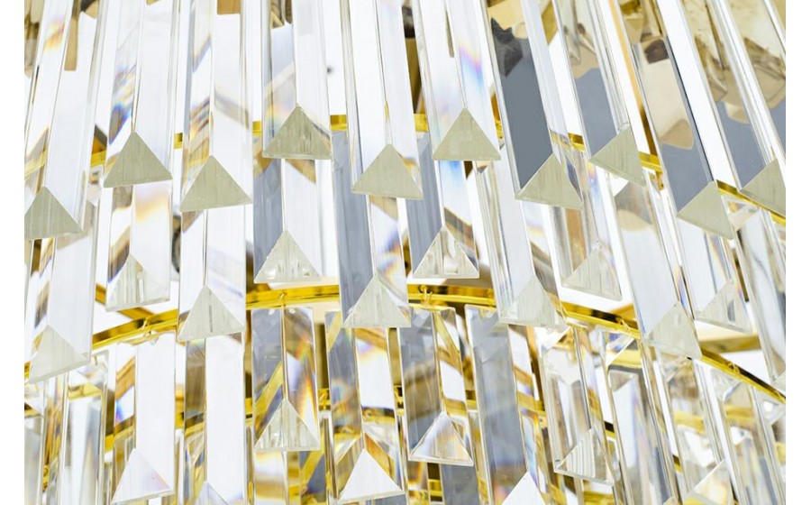 Expo Lampa wisząca IMPERIAL GOLD 60 - stal, kryształ