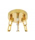 Expo Lampa wisząca IMPERIAL GOLD 60 - stal, kryształ