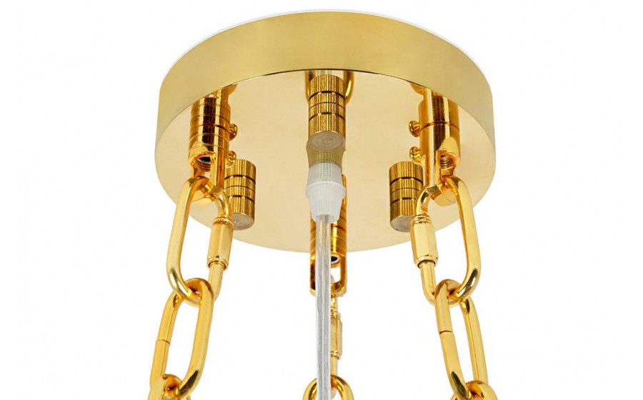 Expo Lampa wisząca IMPERIAL GOLD 60 - stal, kryształ