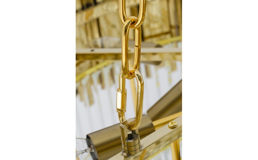 Expo Lampa wisząca IMPERIAL GOLD 60 - stal, kryształ