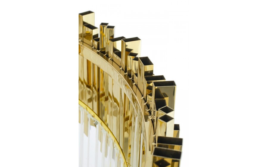 Expo Lampa wisząca IMPERIAL GOLD 60 - stal, kryształ