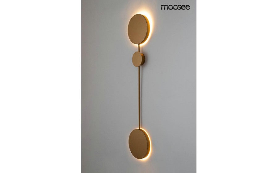Expo MOOSEE lampa ścienna SHADOW 2 złota