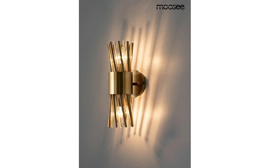 Expo MOOSEE lampa ścienna LORENZO złota