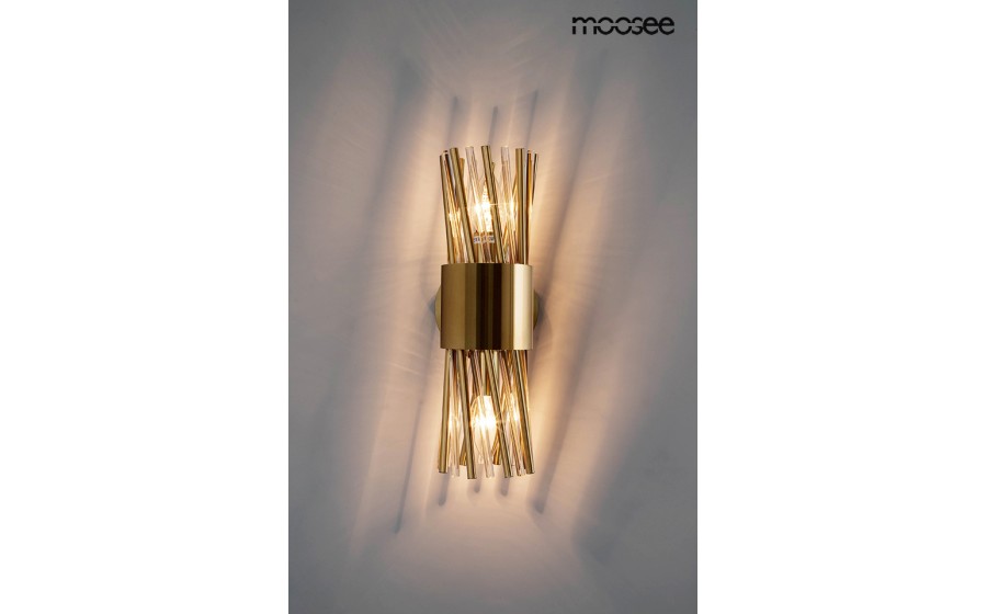 Expo MOOSEE lampa ścienna LORENZO złota