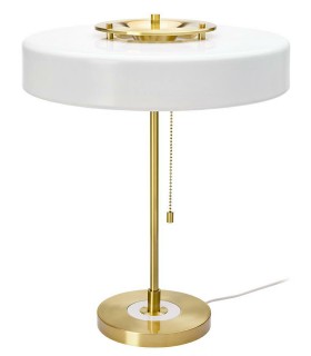Expo Lampa biurkowa ARTE biało-złota - aluminium, szkło