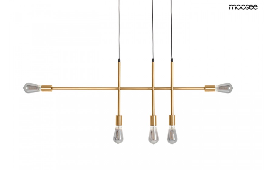 Expo MOOSEE lampa wisząca RIVA 5 złota