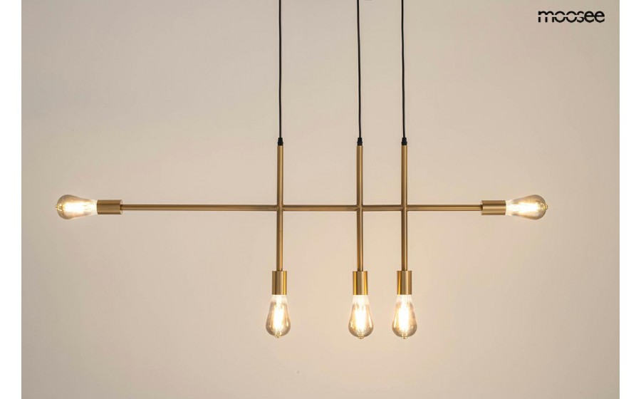 Expo MOOSEE lampa wisząca RIVA 5 złota