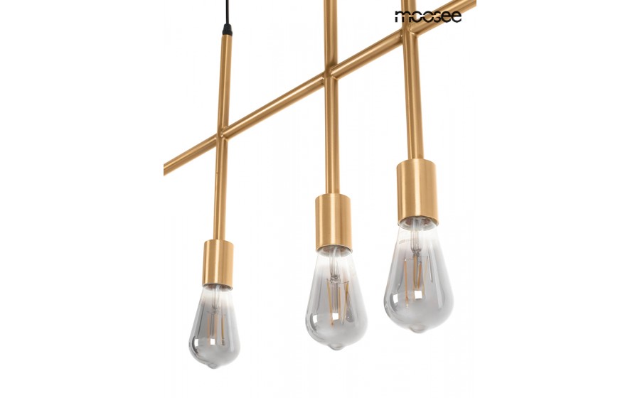 Expo MOOSEE lampa wisząca RIVA 5 złota