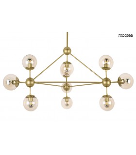 Expo MOOSEE lampa wisząca ASTRIFERO 10 złota / bursztynowa