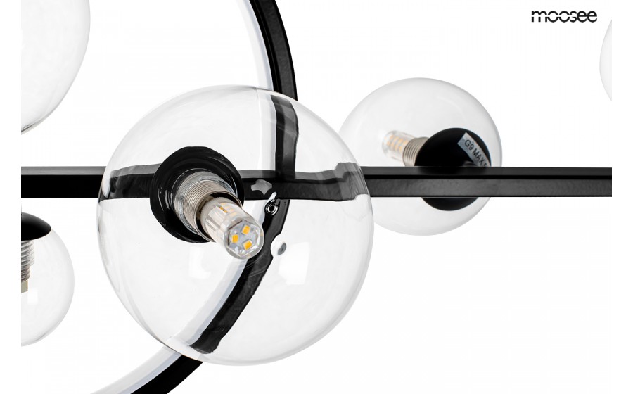 Expo MOOSEE lampa wisząca ALURE LINE TWIN 120 czarna