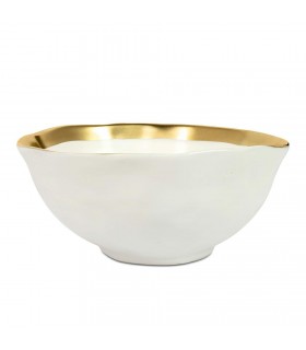 Expo KARE miska BELL 15 cm biało-złota