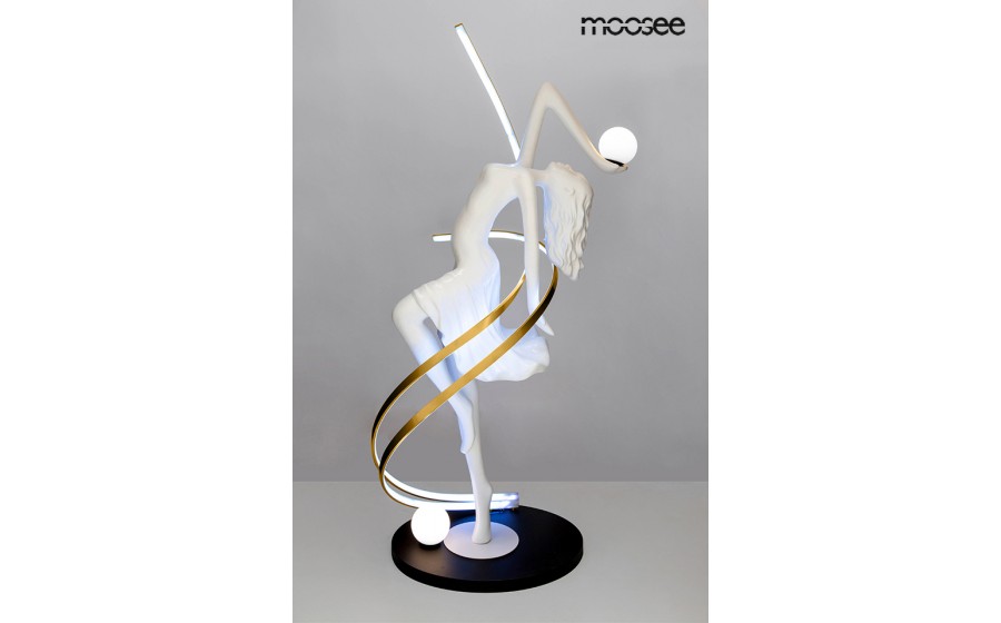 Expo MOOSEE lampa podłogowa DANCING QUEEN biała