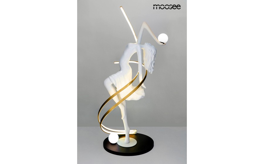 Expo MOOSEE lampa podłogowa DANCING QUEEN biała