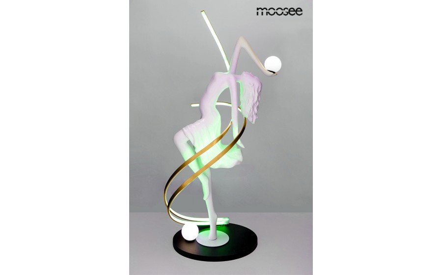 Expo MOOSEE lampa podłogowa DANCING QUEEN biała