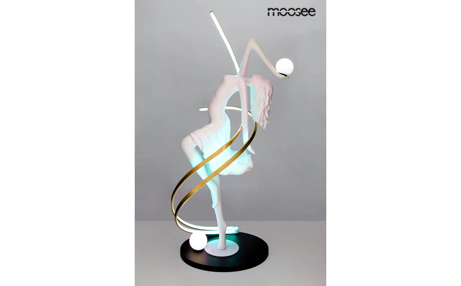 Expo MOOSEE lampa podłogowa DANCING QUEEN biała